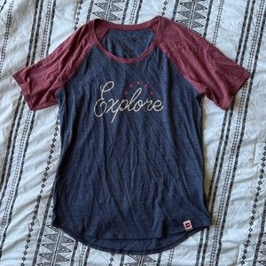 "Explore" North FaceShirt - Small